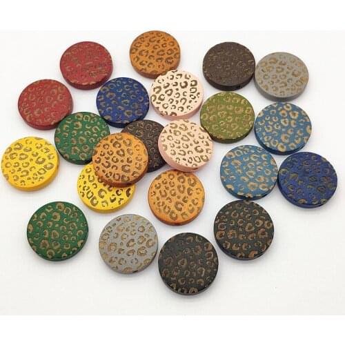 New arrival! 20mm 200pcs Natural Wood Print Pattern Coin shape Beads for Handmade Jewelry Necklace Bracelet Earring DIY Parts