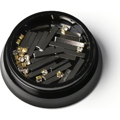 New Gold Silver Metal Rods Nail Art Decorations Wheels Straight Design Charm 3D Nail Studs Manicure Accessories