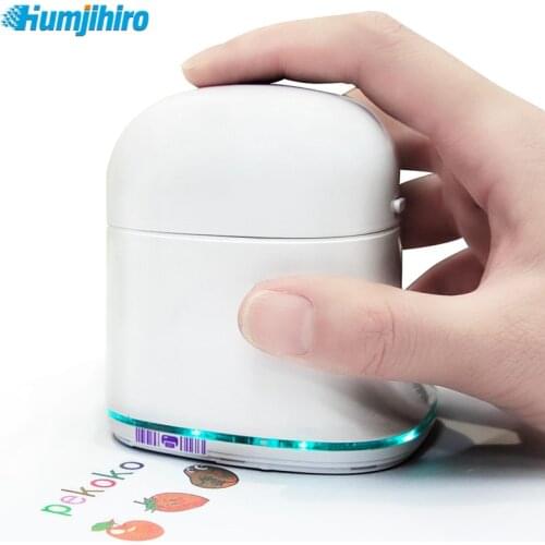 Pekoko Portable Color Inkjet Printer Handheld Thermal Printer 1200dpi Bluetooth Wireless Connection for Text Code Pattern Logo