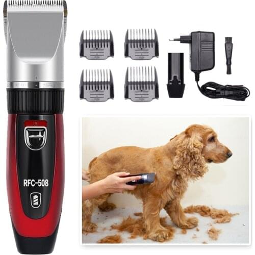 Surker Professional Pet Dog Hair Clipper Rechargeable Hair Trimmer Low Noise Cutter Grooming For Cat
