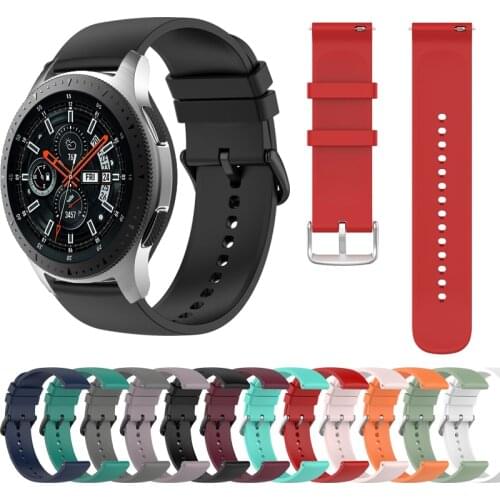 New style 22MM Wristbands For Samsung Galaxy Watch 46mm Gear S3 Classic/Frontier Galaxy Watch 3 45mm Bracelet Silicone Strap