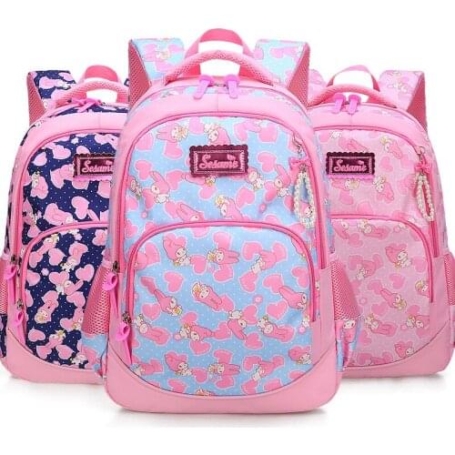 Weysfor Backpack for Elementary School Girls Boys Waterproof Pearls Cartoon School Bags Kids Backpack Girls Cute Bow Kids Bag