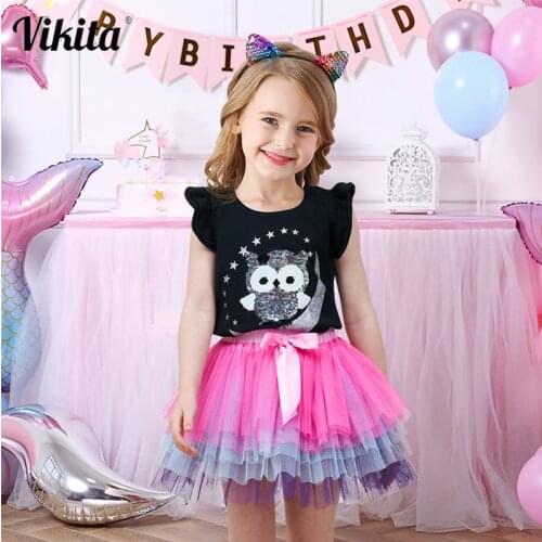 VIKITA Fluffy Skirts For Girls