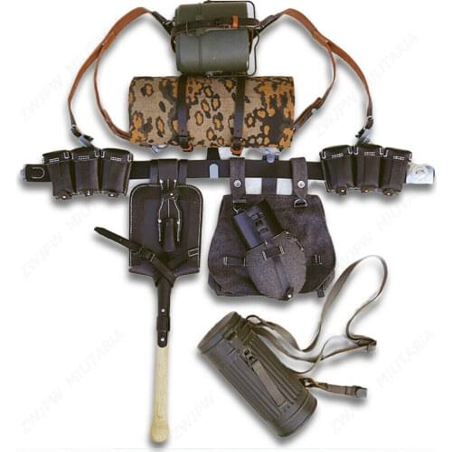 WWII WW2 German ARMY Soldier Hi-Q 98K POUCH Field Gear Package Military Full Size Equipment Combination Collection