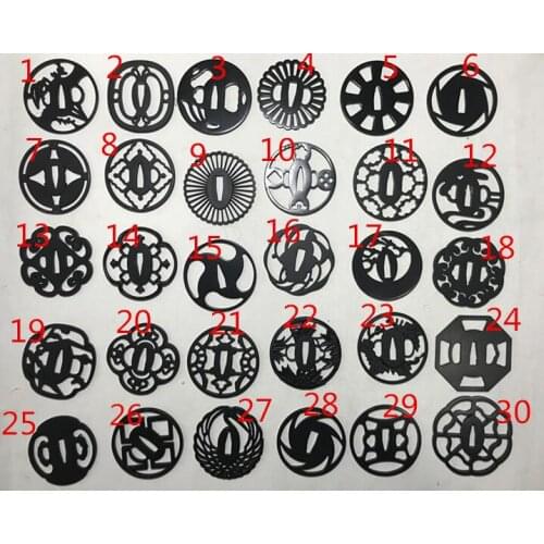 High Quality Japanese Iron Guard Tsuba For Samurai Katana Sword Knife Guard Wakizashi HandMade DIY Fittings