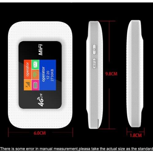 TIANJIE 4g Wifi Router Unlock Wireless Modem 4g Wifi Sim Card Slot Pocket Wi-Fi Router LTE GSM Data Mifi Mobile Network