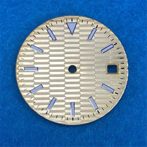 28.5mm Green Luminous Watch Dial for ETA2836,2824/8215, 8200,821A for Pearl 2813 Movement Blue