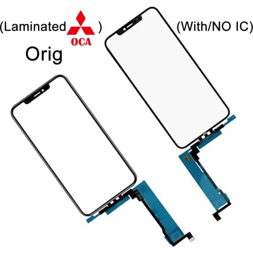 10Pcs Works On All IOS Original Touch Screen For iPhone X XR XS MAX LCD Outer Lens Panel Touch Sensor Replacement Part