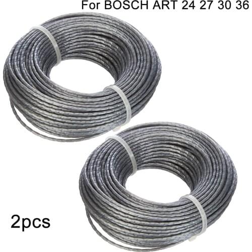 2* 24m Strimmer Trimmer Line Spool For BOSCH ART 24 27 30 36 Li 48m 1.65mm F016800462 Garden Tool