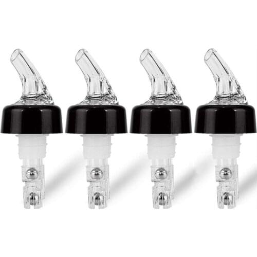 4 Pcs 1Oz Automatic Measured Bottle Pourer - Spirit Measure Pourer Drinks Wine Cocktail Dispenser Home Bar Tools