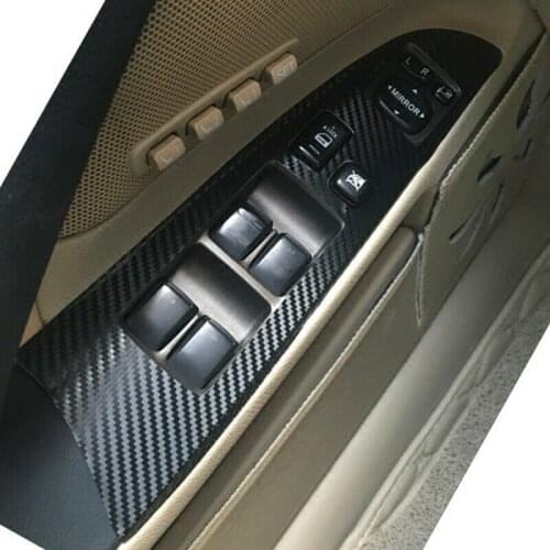 Carbon Fiber Stickers Cover For LEXUS IS250 300 350 2012-2006 3D Glossy Carbon Fiber Texture Vinyl Practical Durable