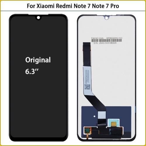 Original 6.3'' For Xiaomi Redmi Note 7 LCD Display Touch Screen Digitizer Assembly For Redmi Note 7 Pro LCD Screen Replac