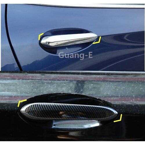 For BMW X3 Xdrive 25i 28i 30i 2018 2019 2020 Car Sticker Cover Detector Frame Lamp Trim Abs Chrome/carbon Fiber Car Door Handle