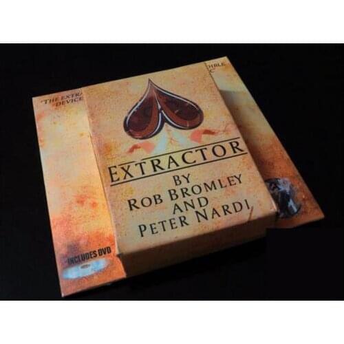 Extractor Card Trick By Rob Bromley (Gimmick+DVD),Mentalism,Stage Magic Props, Illusions,Close-Up,Comedy,Street,Joke,Gadget