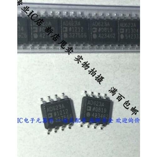 MeiXinYuan1-10PCS AD623 AD623A AD623AR SOP8 AD623ARZ INST Amp Single R-R O/P 6V/12V 8-Pin MSOP T/R