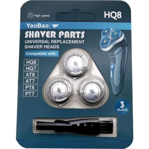 3Pcs Shaver Heads Norelco for Philips HQ8 HQ6073 HQ7120 PT735 HQ7160 HQ7742 HQ8830 HQ8890 HQ7320 HQ8865 HQ8875 PT730 PT870