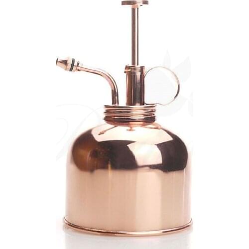Retro Pure Gold Copper Watering Pot Succulent Small Fine Water Spray Bottle Gardening Supplies