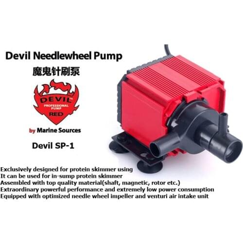 Marine source Red Devil SP1/SP-1 needle wheel rotor pump dedign for Protein Skimmer Needle brush pump