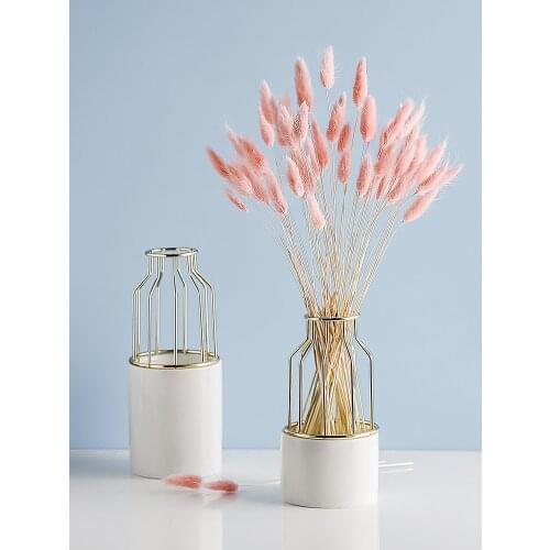 Natural Rabbit-tail Grass 50 Pcs Dried Flowers Eternal Flower Bouquet Living Room Decoration Ornaments Flower Arrangement