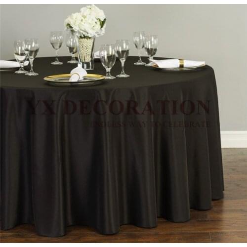 Cheap Price Round Tablecloth Banquet Event Table Cloth Cover For Wedding Christmas Decoration Decoration