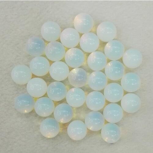 Wholesale opal natural stone round Ball Bead 10mm No hole charm stone Beads For Jewelry Making 50pcs/lot free shipping