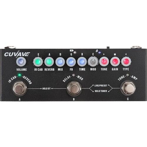 Cuvave Rechargeable Multi Effects Pedal Delay Chorus Phaser Reverb Effect Pedal Guitar Accessories CUBE BABY Guitar Pedal