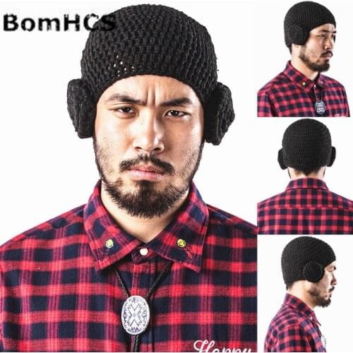 BomHCS Gift Beanie Handmade Knitted Hat Mens & Womens Winter Warm Cap