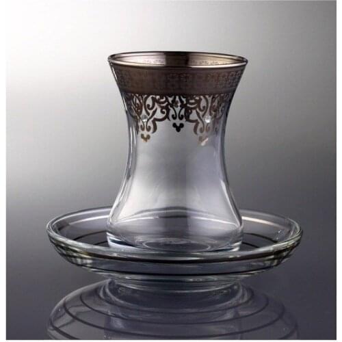 DOLBOVIPaşabahçe Ottoman 6 Personality Decorated Tea cup Pad-Platinum mug кружка coffee cup cup اكواب قهوه tazas