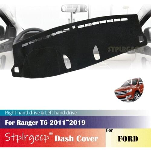 For Ford Ranger T6 2011-2019 Anti-Slip Dashboard Cover Protective Pad Car Accessories Sunshade Carpet 2013 2014 2015 2016 2017