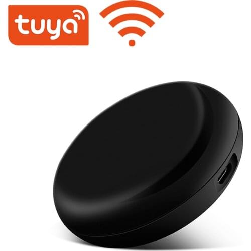 Tuya Mini WiFi Smart IR Remote 360° 10m Controller with Alexa Google Assistant, For TV Air Conditioning Appliances Voice Control