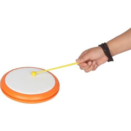 Hand Hold Drum Music Instrument Plastic 19.8cm 7.8Inch For Portable Frequently Practice