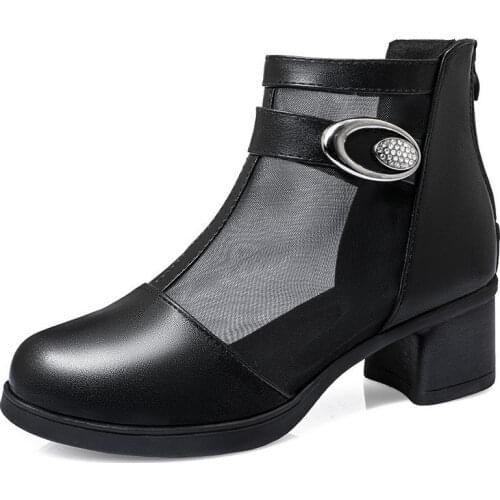 Womens Spring/summer Sandals 2021 New Single Shoes Mesh Peep Toe Women High Heels Sandals Leisure Female Sandals