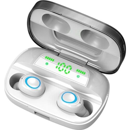 1Pair S11 Wireless Earphone Sport In-ear Headset Stereo Handsfree Noise Cancelling Earphones Charging Box