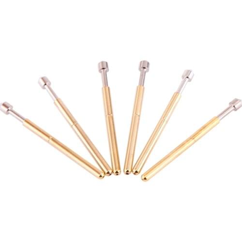 100 Pieces P75-E2 Cone Head Dia 1.02mm Spring Test Probe PCB Testing Pin Widely Used For Testing PCB Edge Connectors And Pads