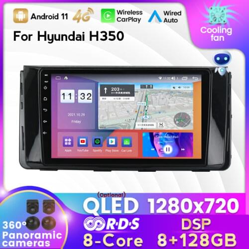 2din 6+128G Android 11 GPS Navigation for Hyundai H350 / SOLATI 2015+ Car Radio Multimedia Video Player DSP RDS Carplay Auto