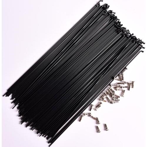 36pcs 14G 257 261 273 293mm Stainless Steel Bicycle Spokes High Strength Mountain Road Bike Bicycle Wheel Rim Spoke With Nippers