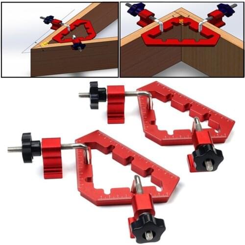 90/45 Degrees L-Shaped Auxiliary Fixture Splicing Board Carpenters Square Ruler Positioning Panel Fixed Clip Woodworking Tools