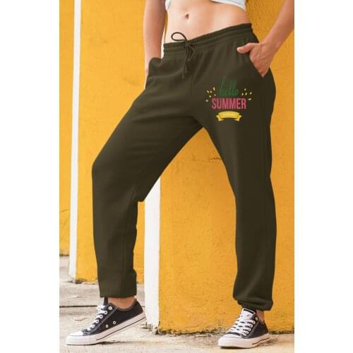 Angemiel Wear Hello Summer Green Women Sweatpants