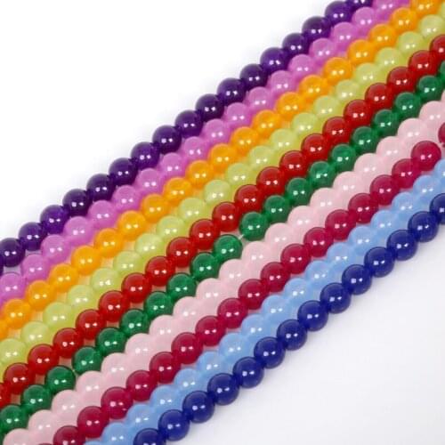 8mm Approx 48pcs Round Natural Stone Beads Crystal Beads For Jewelry Making Bracelet Necklace DIY Jewelry Findings