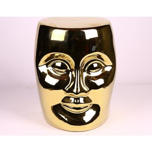 Jingdezhen Face Gold and Silver Stool Home Furnishings porcelain Ceramic Stools