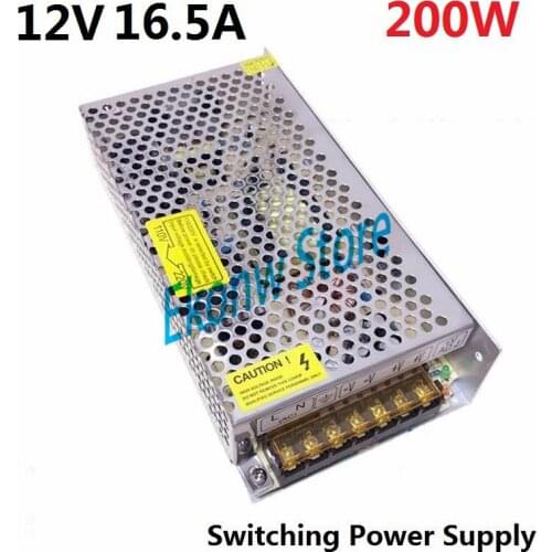 200W 12V 16A Switching Power Supply Factory Outlet SMPS Driver AC110-220V DC12V Transformer for LED Strip Light Module Display