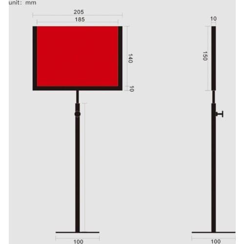 Indoor Floor Sign Holder Signage Portable Free Standing Advertising Poster Stand Digital Display Rack for Store