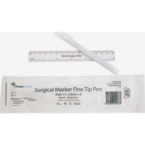 Microblading Surgical Skin Marker Pen With Ruler Scribe Tool Permanent Tattoo Eyebrow Tattoo Supplies Piercing Permanent Makeup