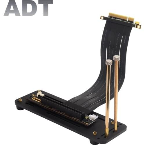 New Risers X8-X16 Rtx 3060 Ti Vertical Graphics Card Holder Kit With Premium Riser Cable , Compatible With ATX Chassis