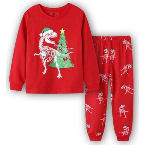 13&A%A Hot Sale Pijamas Kids Long Sleeve Cartoon Tops+Pant Sets Infantil Boy Pajamas set Baby Sleep Wear Clothing Underwear