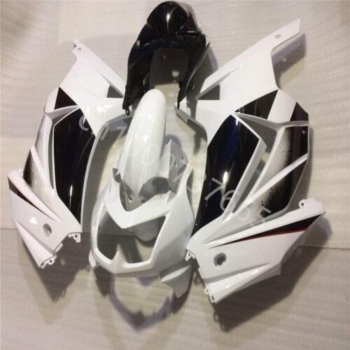 Custom Fairings for Kawasak Ninja ZX250R 2008 2009 2010 2011 2012 2013 2014 EX250 08 - 14 white black fairing body