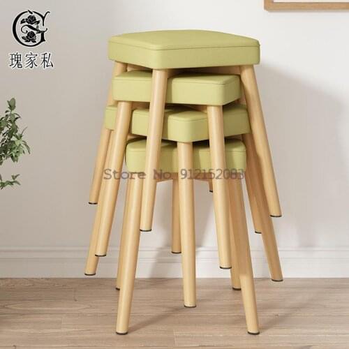 Simple stool living room small stool fashion creative sofa stool makeup stool household dining table stool child chair square