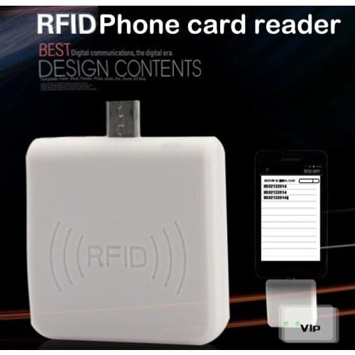 13.56MHz samrt IC Card Reader for Android Mobile Phone USB OTG Power Supply Mini Ultra-small Portable RFID Reader+tpye-A
