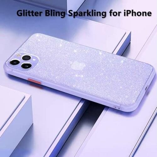 Luxury Glitter Bling Transparent Soft TPU Silicone Clear Cover For iPhone 11 12 Pro X XR XS Max Coque For iPhone 7 8 Plus Case