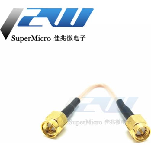 SMA macho a SMA macho RG316 cable Pigtail 5cm/10/15/30/50cm/1m SMA macho de crimpado de La FPV RG316 Cable de 50 ohmios SMA-JJ